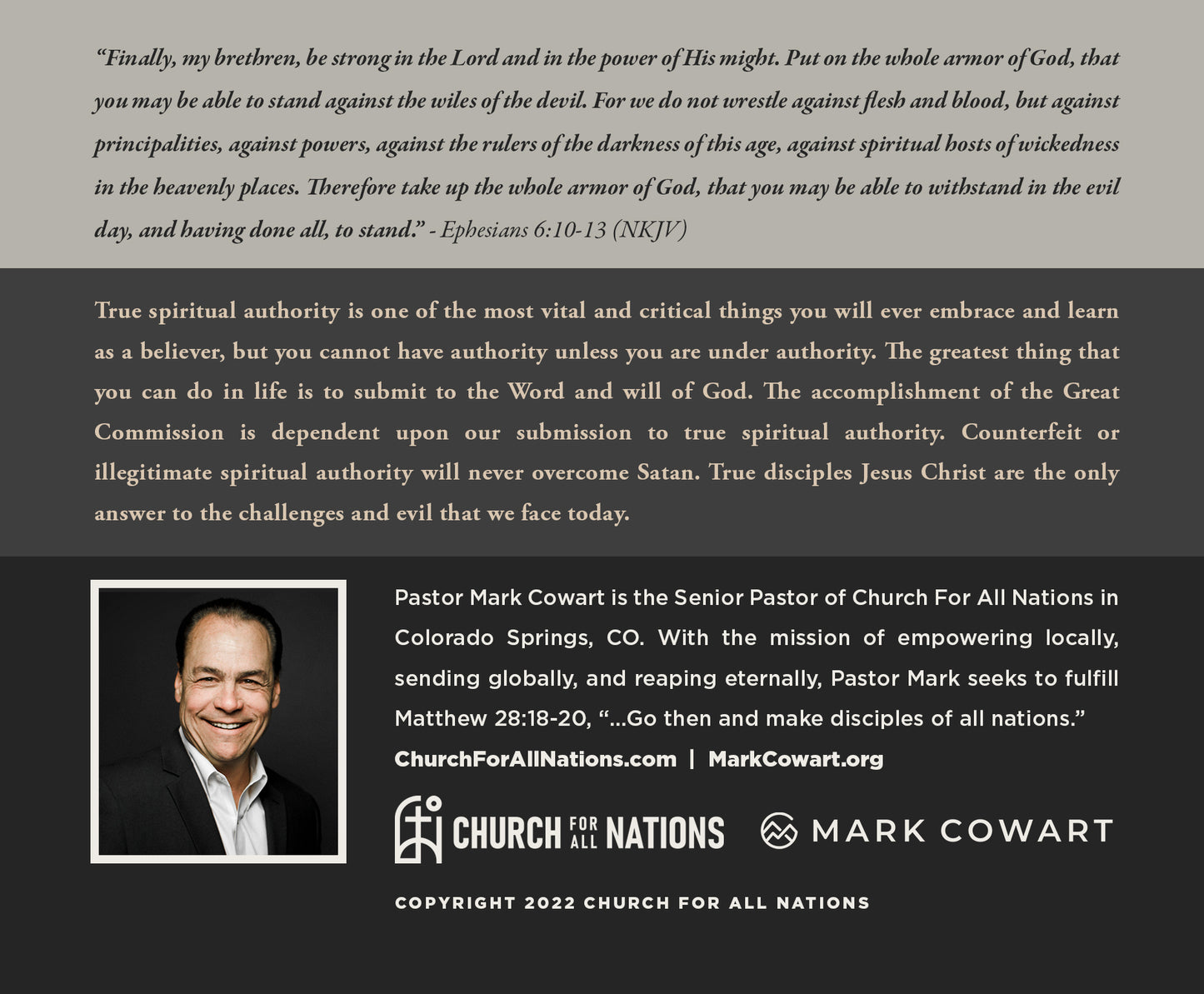 Spiritual Authority, Spiritual Warfare, and the Great Commission